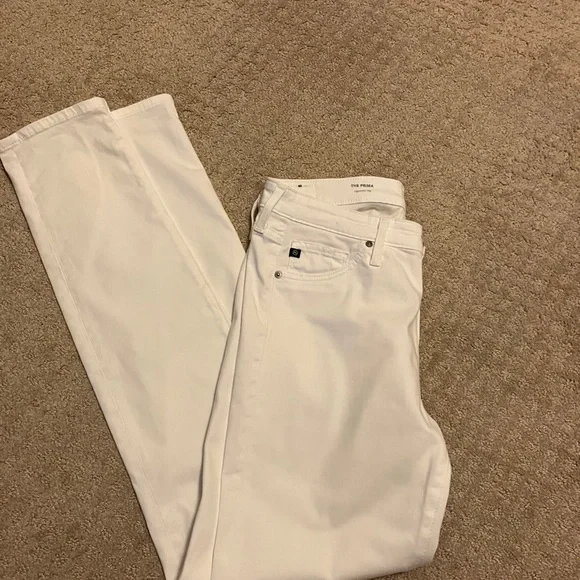 Ag Adriano Goldschmied | Jeans | Ag Adriano Goldschmied The Prima Cigarette  Leg White Jean Size 27r